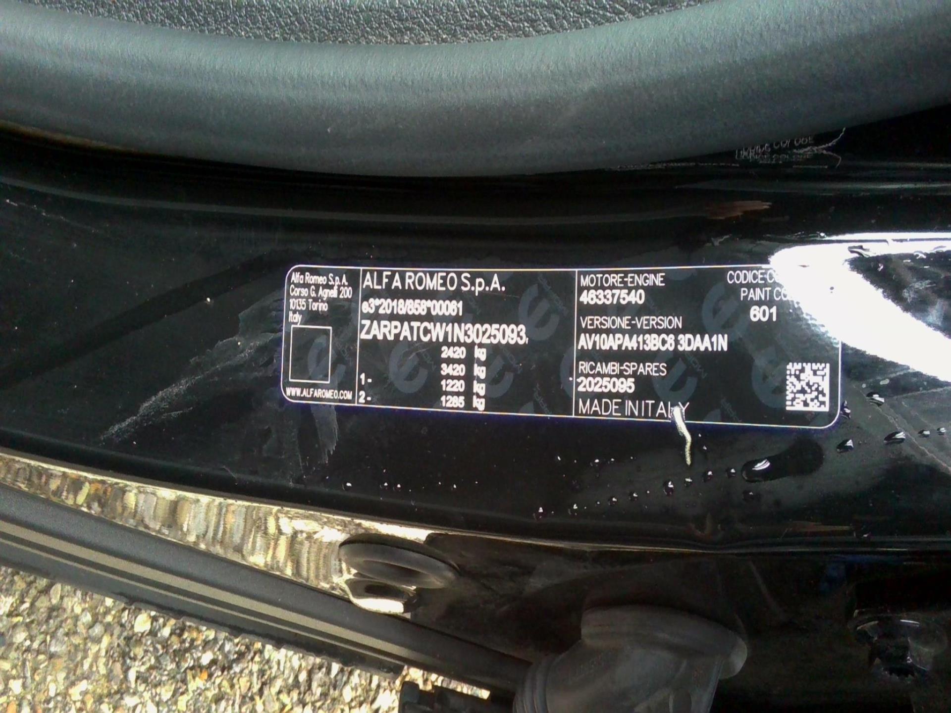 ALFA ROMEO Tonale 1.3 Hybride Rechargeable PHEV 280ch AT6 Q4 Ti 2023