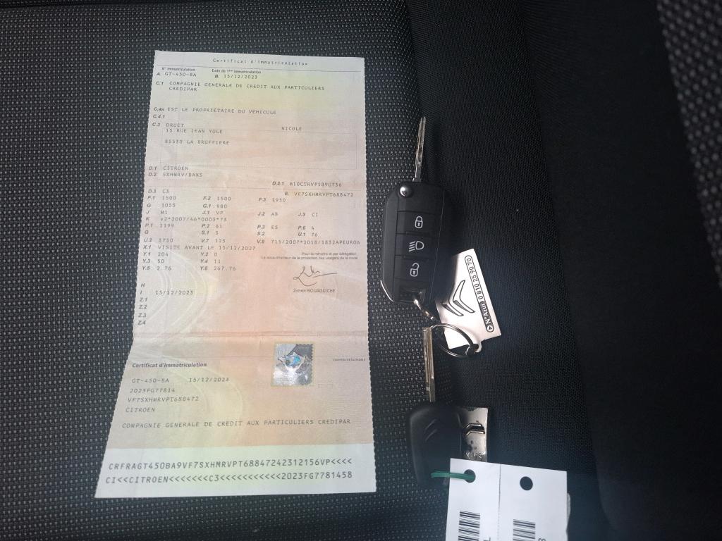 Citroen C3 PureTech 83 ch BVM5 You 2023