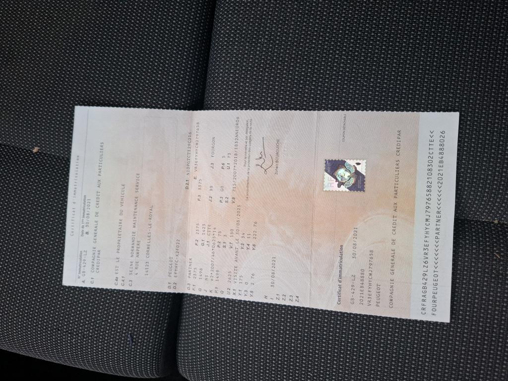 Peugeot PARTNER FOURGON LONG 950 KG BLUEHDI 100 S&S BVM5 ASPHALT 2021