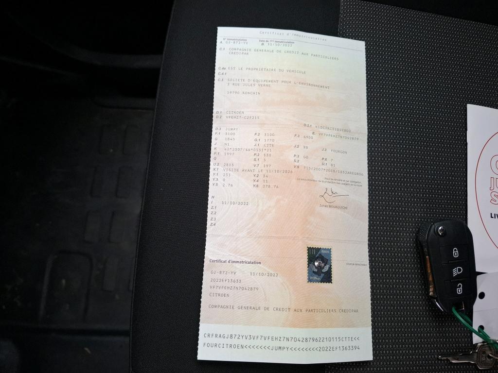 Citroen JUMPY CAB APPROFONDIE M BLUEHDI 180 S&S EAT8 DRIVER 2022