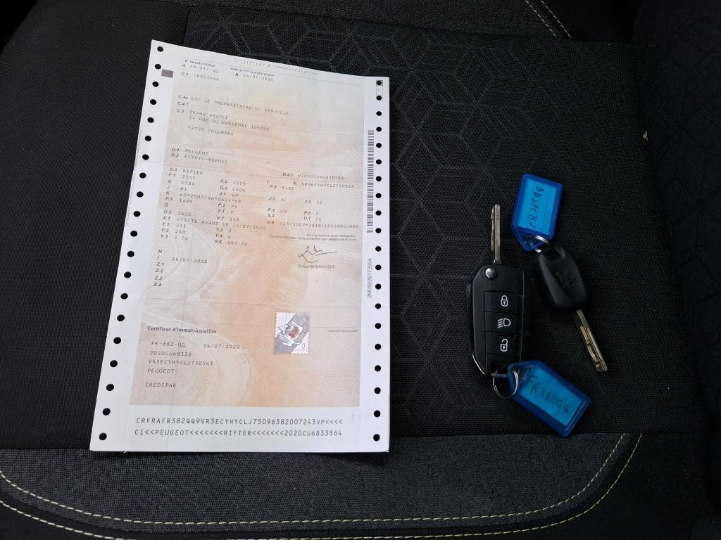 Peugeot Rifter Standard BlueHDi 100 S&S BVM6 Active 2020
