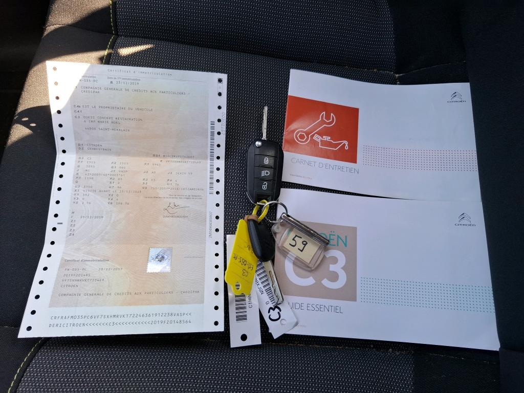 Citroen C3 SOCIETE PURE TECH 82 S&S FEEL BUSINESS R 2019