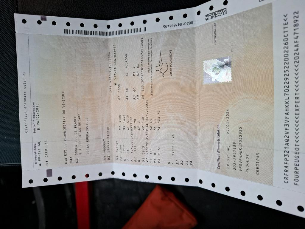 Peugeot EXPERT FGN TOLE STANDARD 2.0  BLUEHDI 120 S&S BVM6 PREMIUM 2020