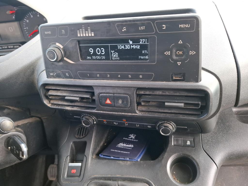 Peugeot PARTNER FOURGON STANDARD 650 KG BLUEHDI 100 S&S BVM5 PREMIUM 2021