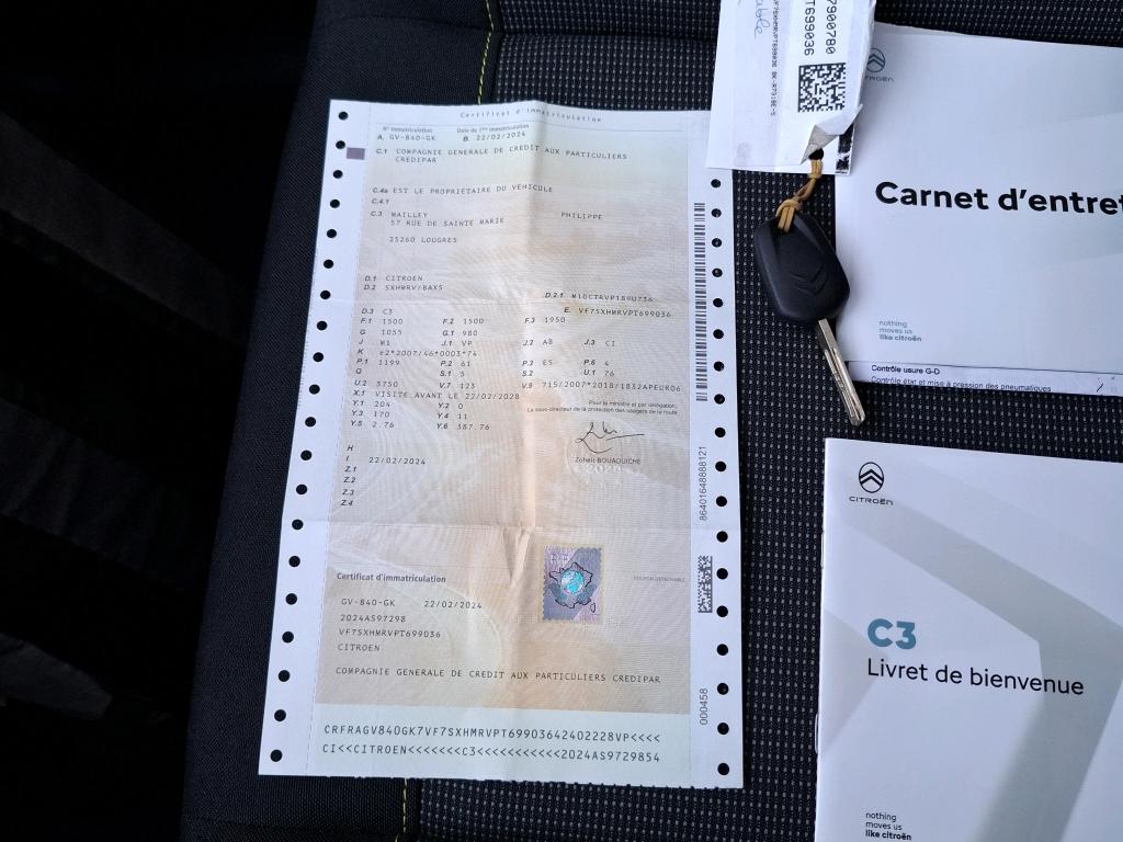 Citroen C3 PureTech 83 ch BVM5 You 2024