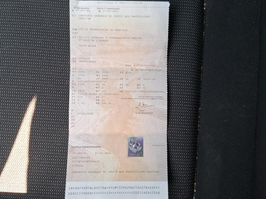Citroen C3 SOCIETE BLUEHDI 100 S&S BVM6 FEEL BUSINESS R 2021
