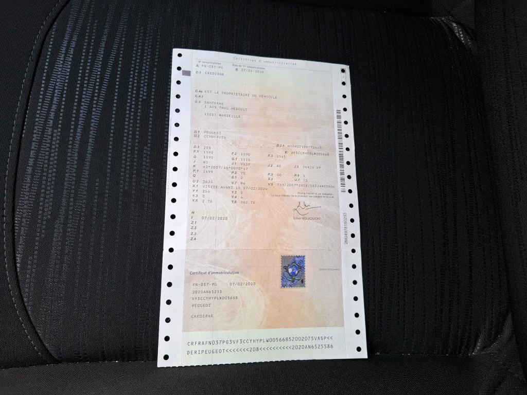 Peugeot 208 AFFAIRE BLUEHDI 100 S&S BVM5 PREMIUM PACK 2020