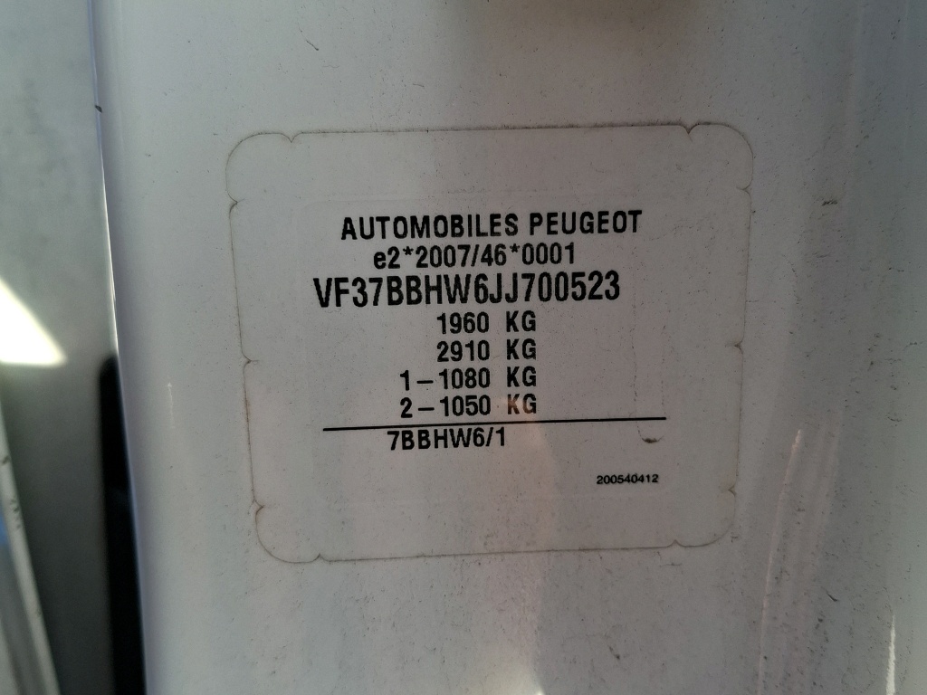 Peugeot PARTNER FOURGON STANDARD 1.6 BLUEHDI 75 BVM5 PREMIUM 2018