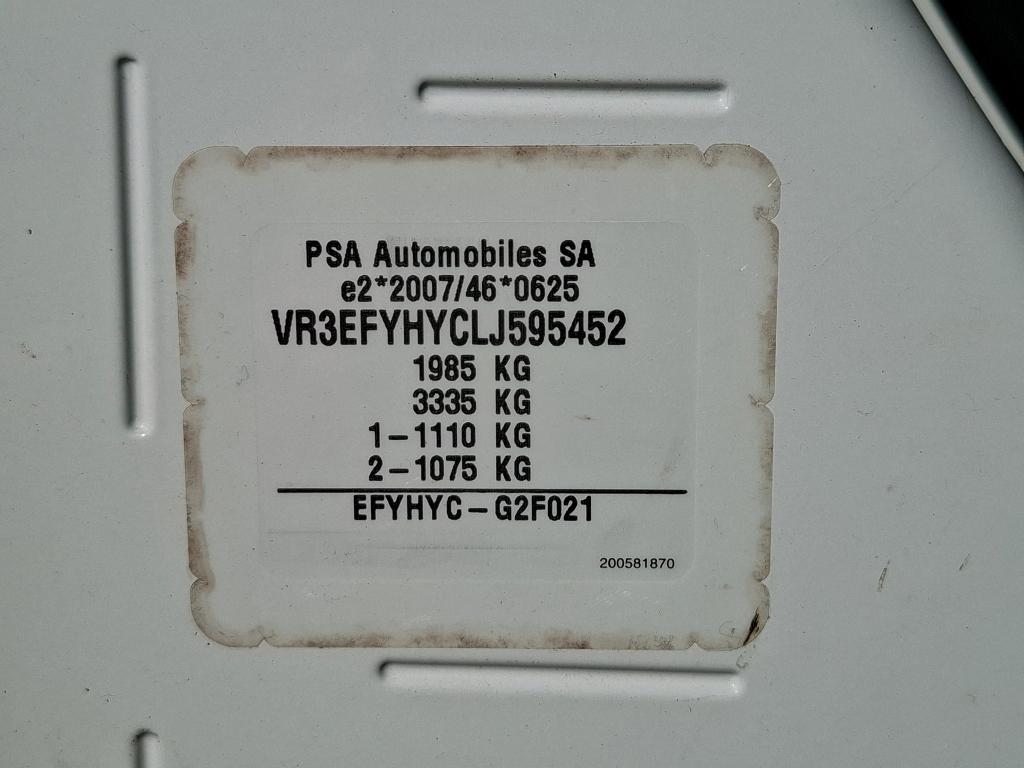 Peugeot PARTNER FOURGON STANDARD 650 KG BLUEHDI 100 S&S BVM5 PREMIUM 2020