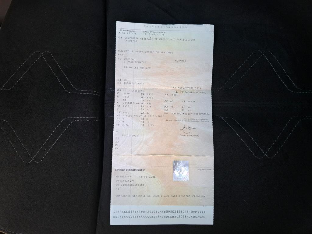 DS DS7 Crossback Hybride E-Tense 225 EAT8 Performance Line+ 2023