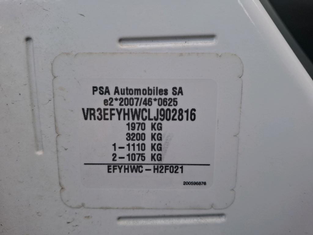 Peugeot PARTNER FOURGON STANDARD 650 KG BLUEHDI 75 BVM5 PREMIUM 2020