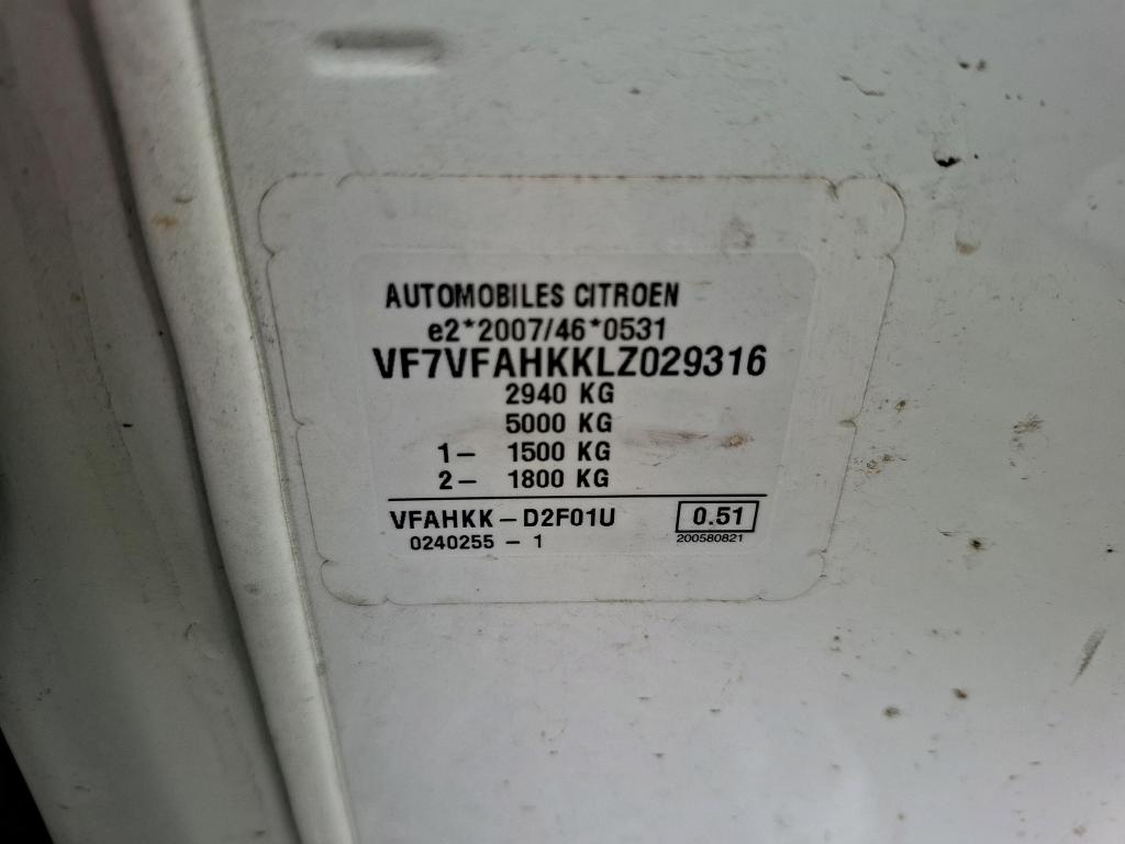 Citroen JUMPY CAB APPROFONDIE XL BLUEHDI 120 BVM6 CLUB 340 NM 2020