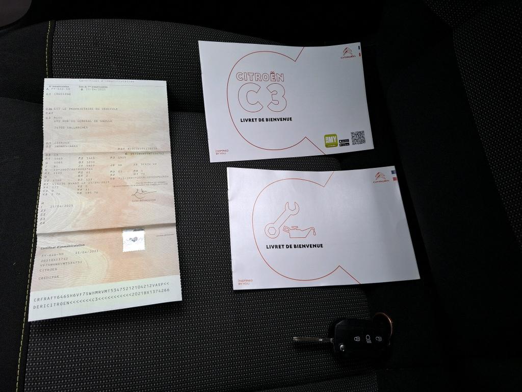 Citroen C3 SOCIETE PURE TECH 83 S&S BVM FEEL NAV 2021