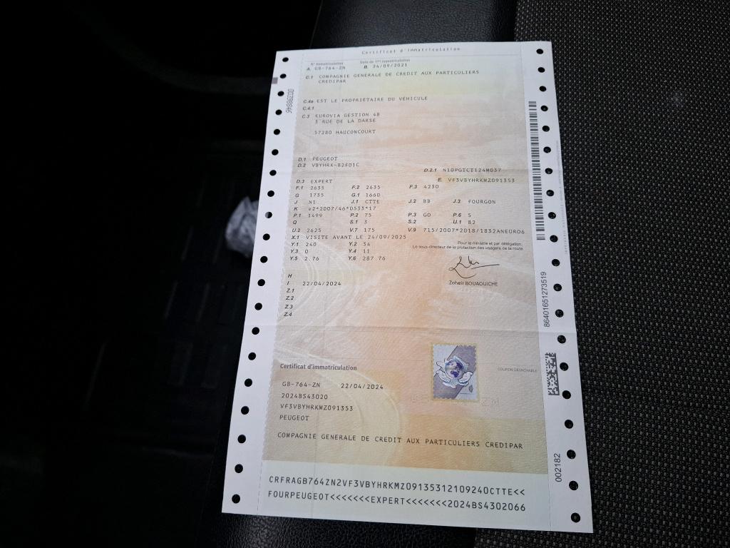 Peugeot EXPERT FGN TOLE STANDARD BLUEHDI 100 S&S BVM6 PREMIUM 2021