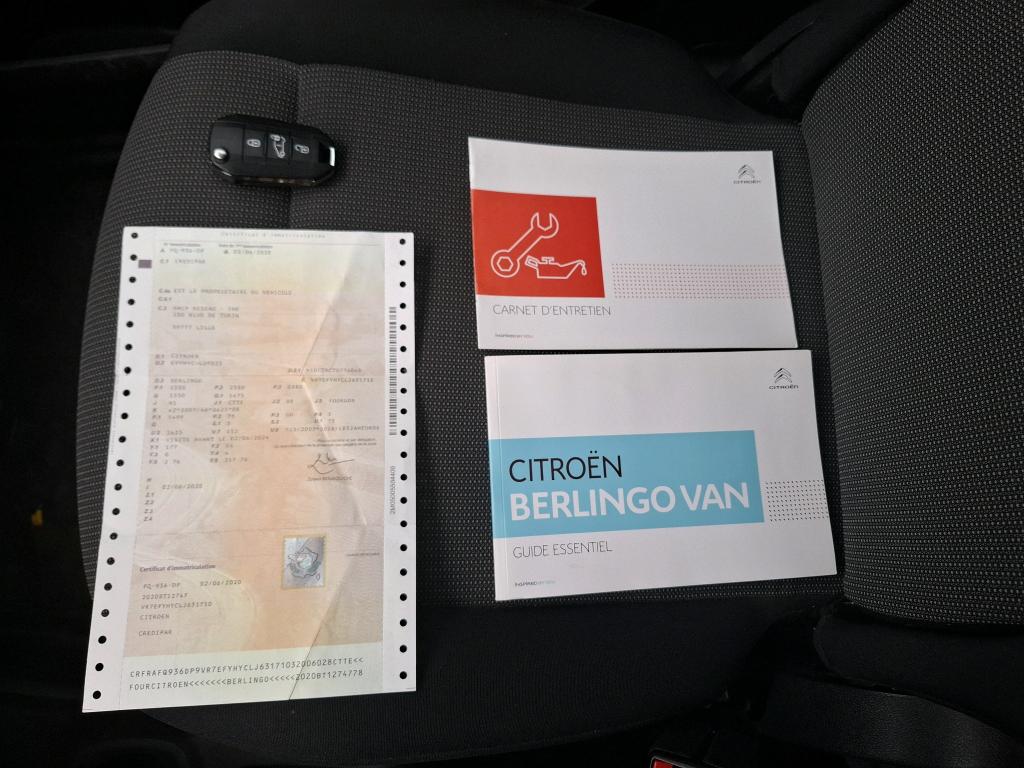 Citroen BERLINGO CA XL BLUEHDI 100 S&S BVM5 CONTROL 2020