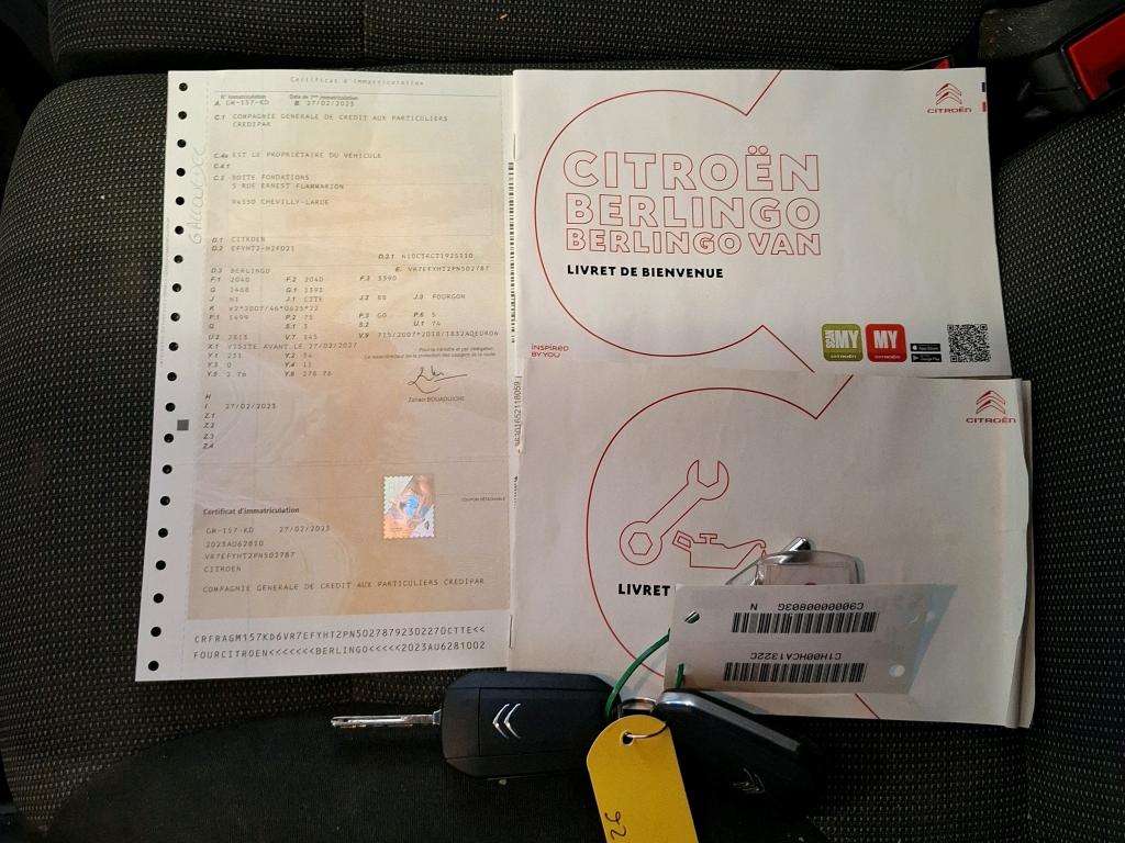 Citroen BERLINGO VAN M 650 BLUEHDI 100 S&S BVM6 2023