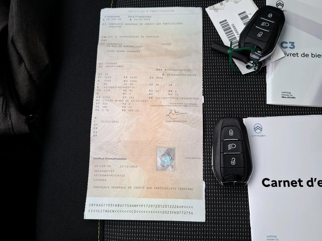 Citroen C3 PureTech 110 ch EAT6 Max 2023