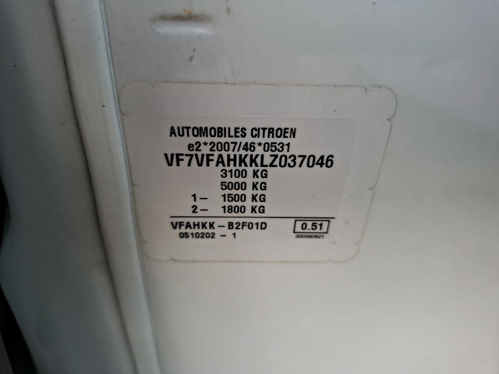 Citroen JUMPY FGN M BLUEHDI 120 S&S BVM6 CLUB 340 NM 2020