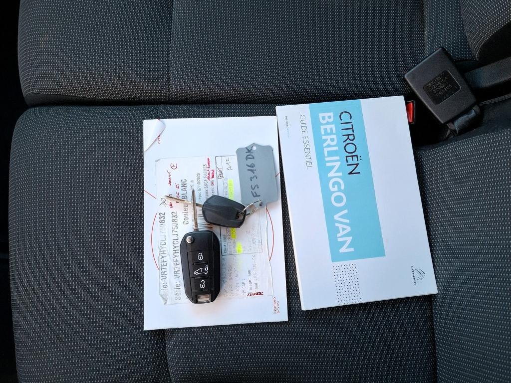 Citroen BERLINGO VAN M 650 BLUEHDI 100 S&S BVM5 CLUB 2020