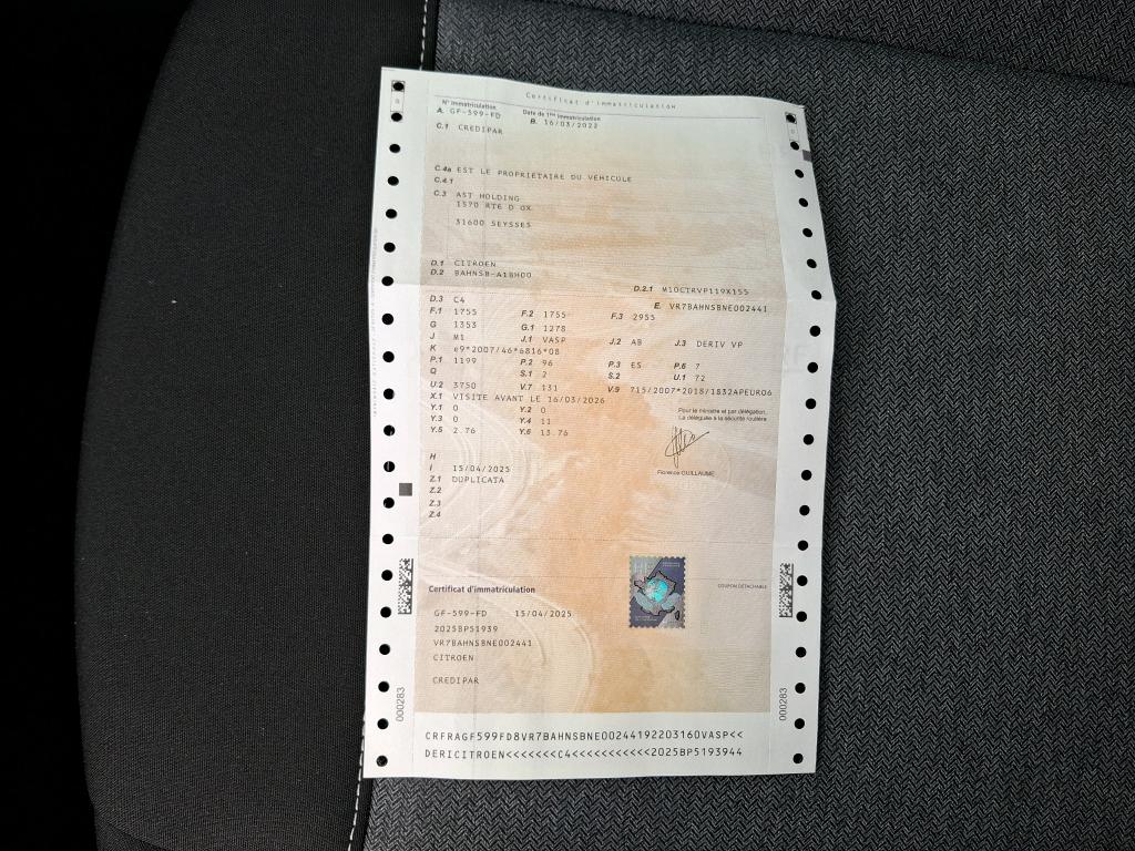 Citroen C4 SOCIETE PURE TECH 130 S&S EAT8 FEEL NAV BUSINESS R 2022