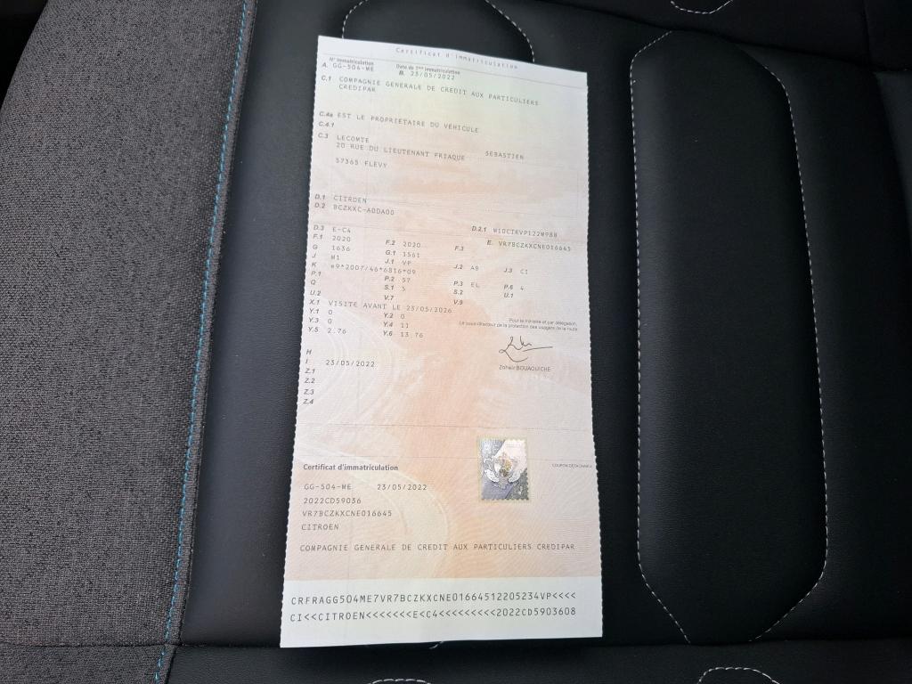 Citroen e-C4 136 ch Automatique Shine 2022