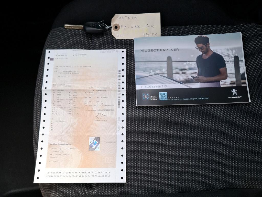 Peugeot PARTNER CA BLUEHDI 100 S&S BVM5 2021
