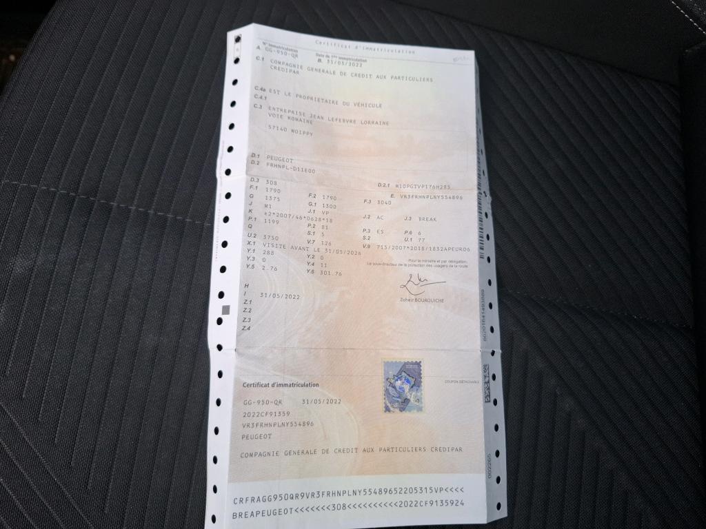 Peugeot 308 SW PureTech 110ch S&S BVM6 Active Pack 2022