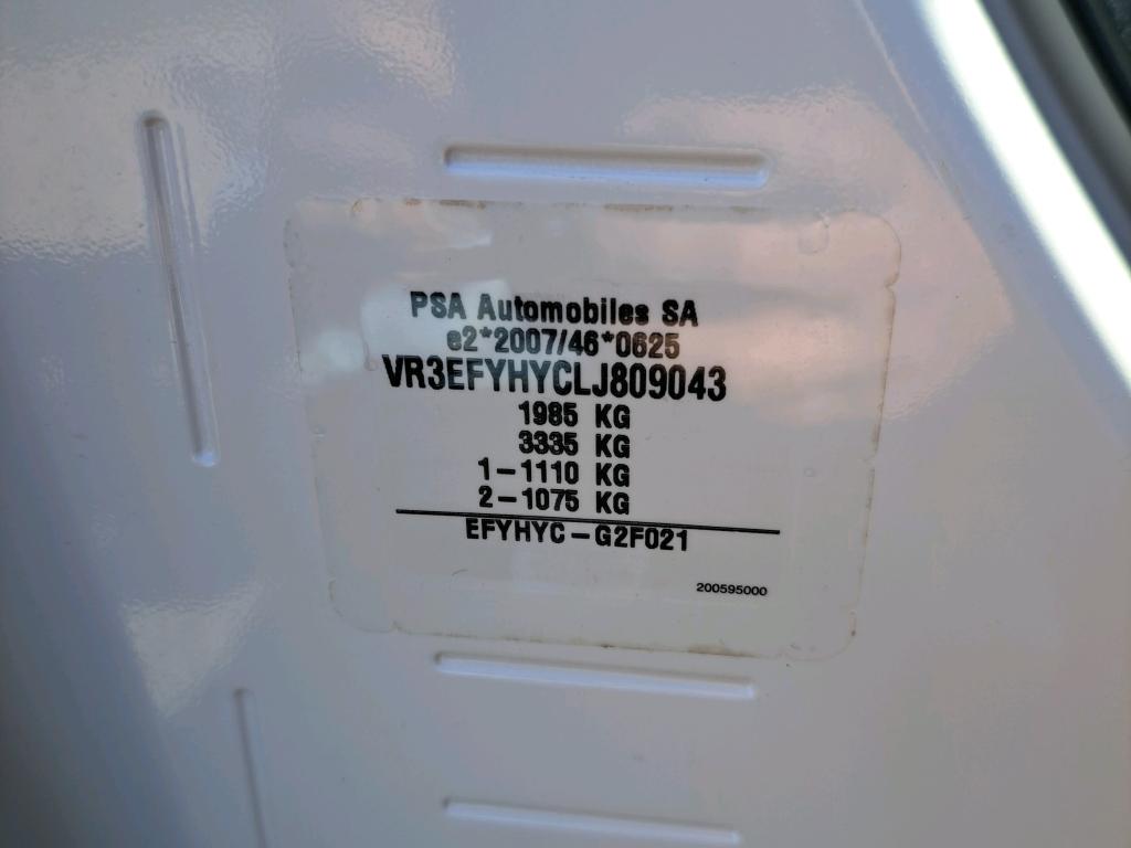 Peugeot PARTNER FOURGON STANDARD 650 KG BLUEHDI 100 S&S BVM5 ASPHALT 2020