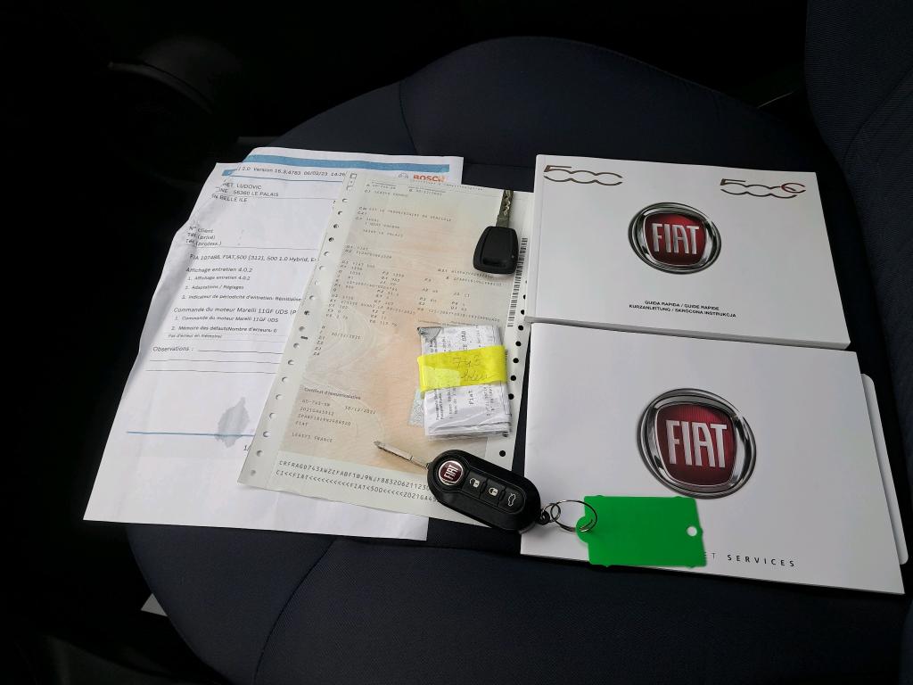 FIAT 500C 1.0 70 ch Hybride BSG S/S Cult 2021