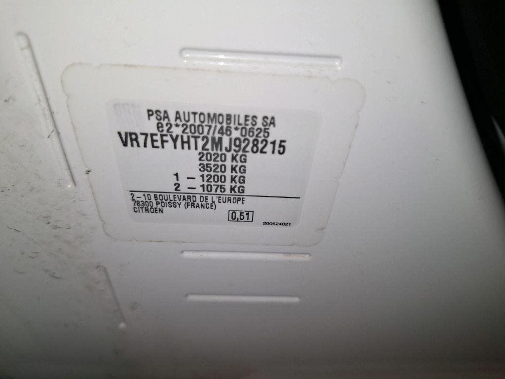 Citroen BERLINGO VAN M 650 BLUEHDI 100 S&S BVM6 DRIVER 2022