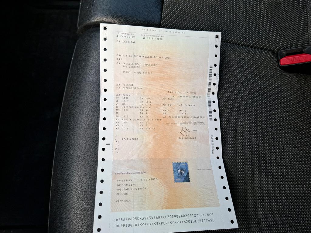 Peugeot EXPERT FGN TOLE STANDARD 2.0 BLUEHDI 120 S&S BVM6 PREMIUM 2020