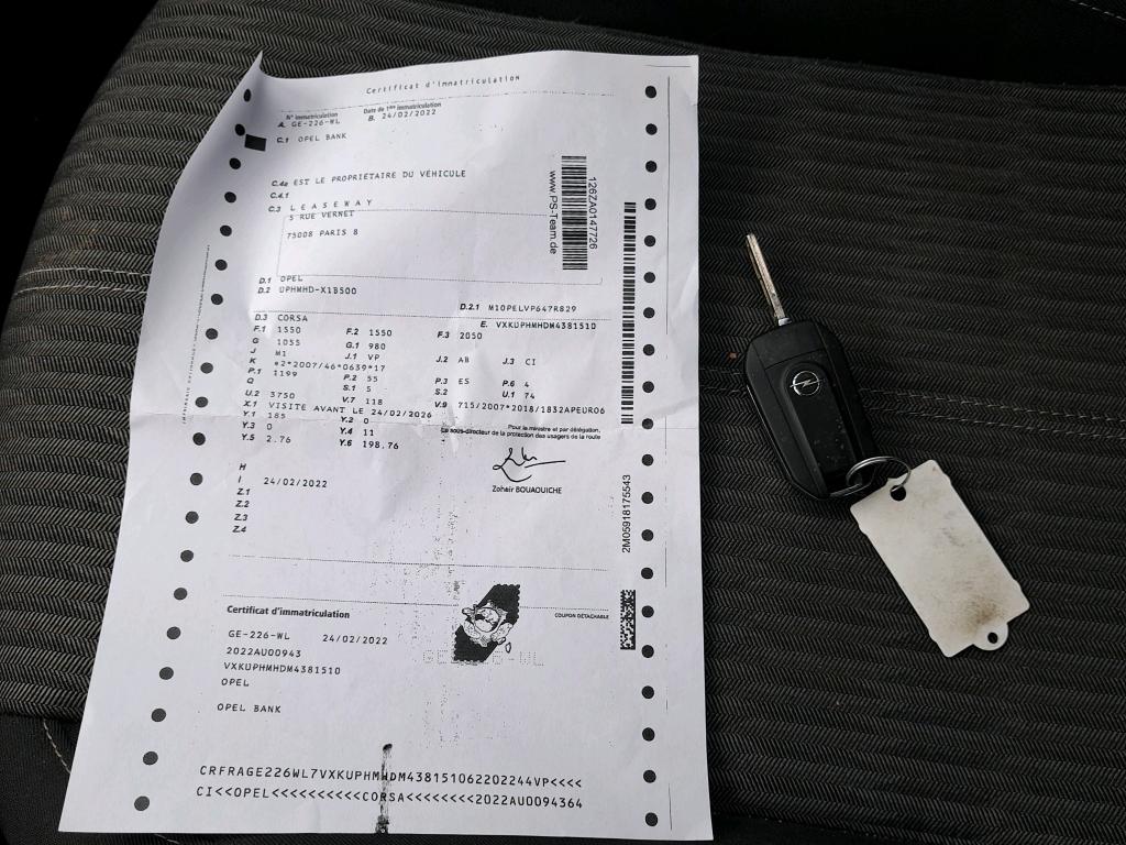 Opel Corsa 1.2 75 ch BVM5 Elegance Business 2022