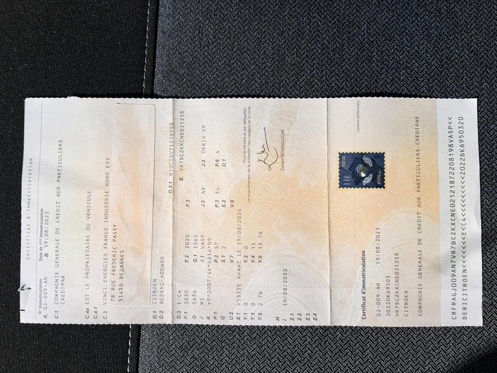 Citroen E-C4 SOCIETE 136 CH AUTOMATIQUE FEEL NAV BUSINESS R 2022