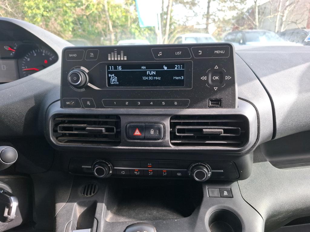 Peugeot PARTNER FOURGON STANDARD 650 KG BLUEHDI 100 S&S BVM5 PREMIUM 2020