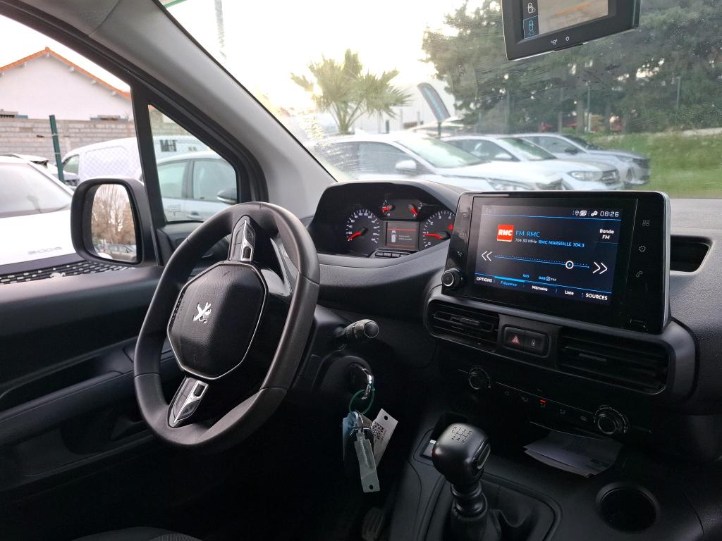 Peugeot PARTNER FOURGON STANDARD 650 KG BLUEHDI 100 S&S BVM6 ASPHALT 2022