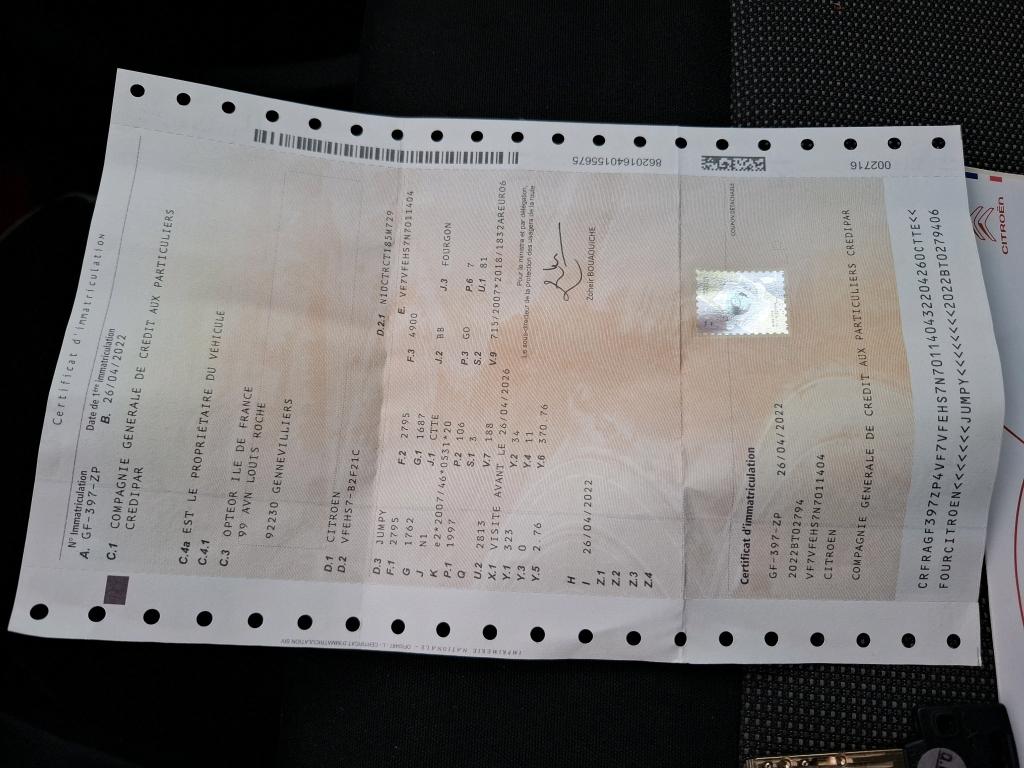 Citroen JUMPY FGN M BLUEHDI 145 S&S EAT8 DRIVER 2022