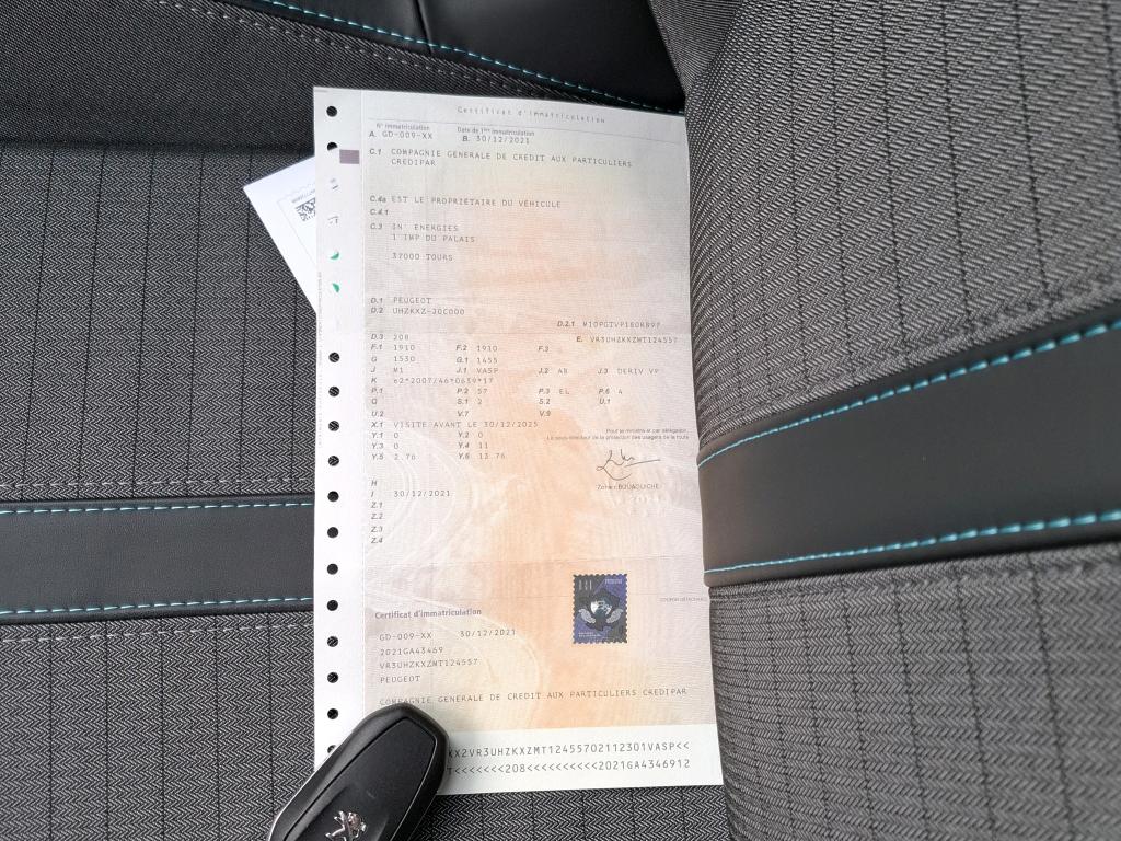 Peugeot 208 Electrique 50 kWh 136ch Allure 2021