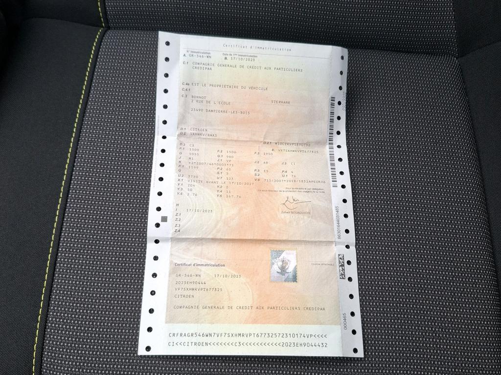 Citroen C3 PureTech 83 ch BVM5 You 2023