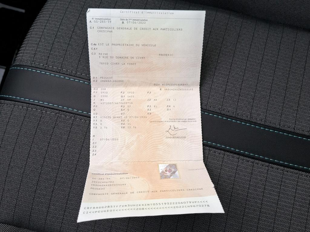 Peugeot 208 Electrique 50 kWh 136ch Allure 2022