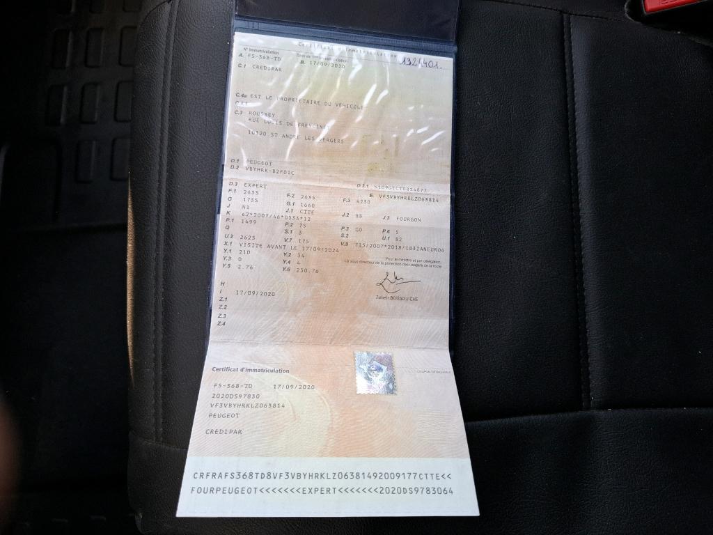 Peugeot EXPERT FGN TOLE STANDARD BLUEHDI 100 S&S BVM6 PREMIUM 2020