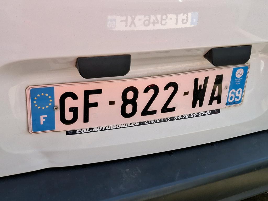 Peugeot PARTNER FOURGON STANDARD 650 KG BLUEHDI 100 S&S BVM6 ASPHALT 2022