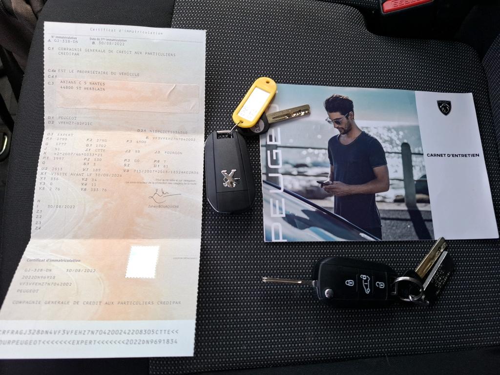 Peugeot EXPERT FGN TOLE STANDARD BLUEHDI 180 S&S EAT8 ASPHALT 2022