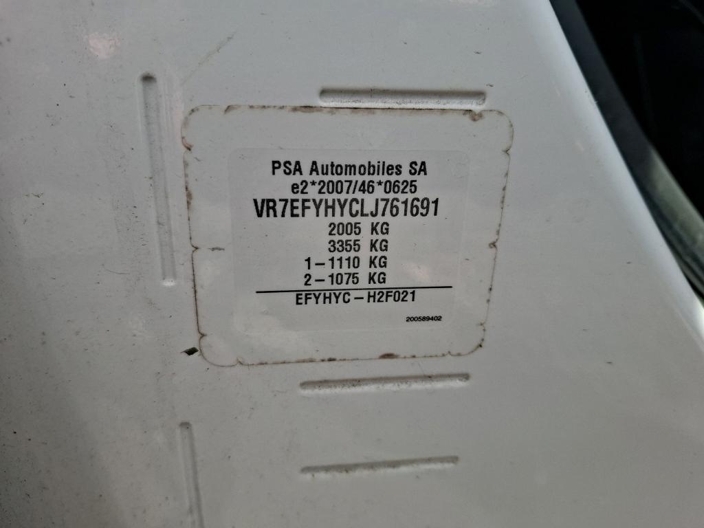 Citroen BERLINGO VAN M 650 BLUEHDI 100 S&S BVM5 CLUB 2020