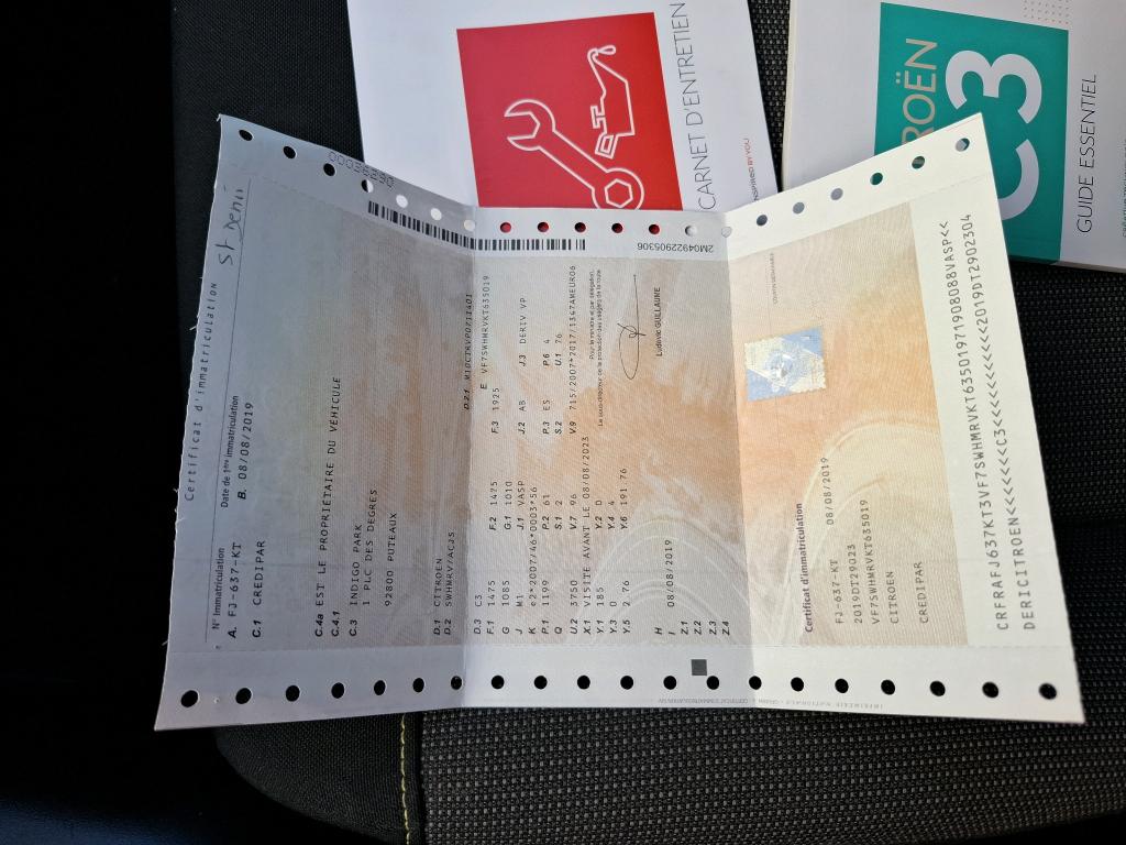 Citroen C3 SOCIETE PURE TECH 82 S&S FEEL NAV 2019