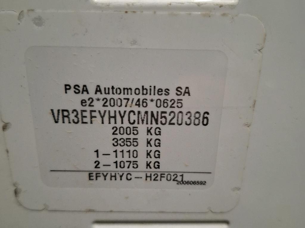 Peugeot PARTNER FOURGON STANDARD 650 KG BLUEHDI 100 S&S BVM5 PREMIUM 2021