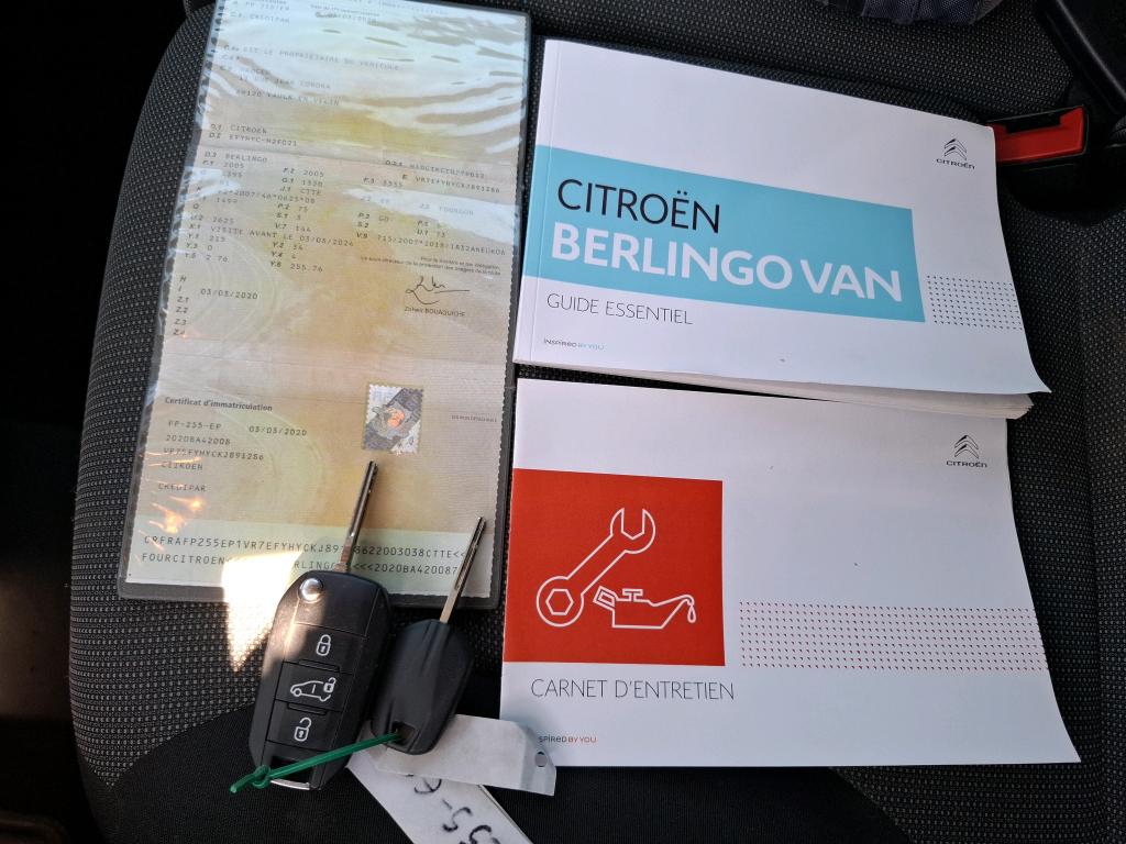 Citroen BERLINGO VAN M 650 BLUEHDI 100 S&S BVM5 DRIVER 2020