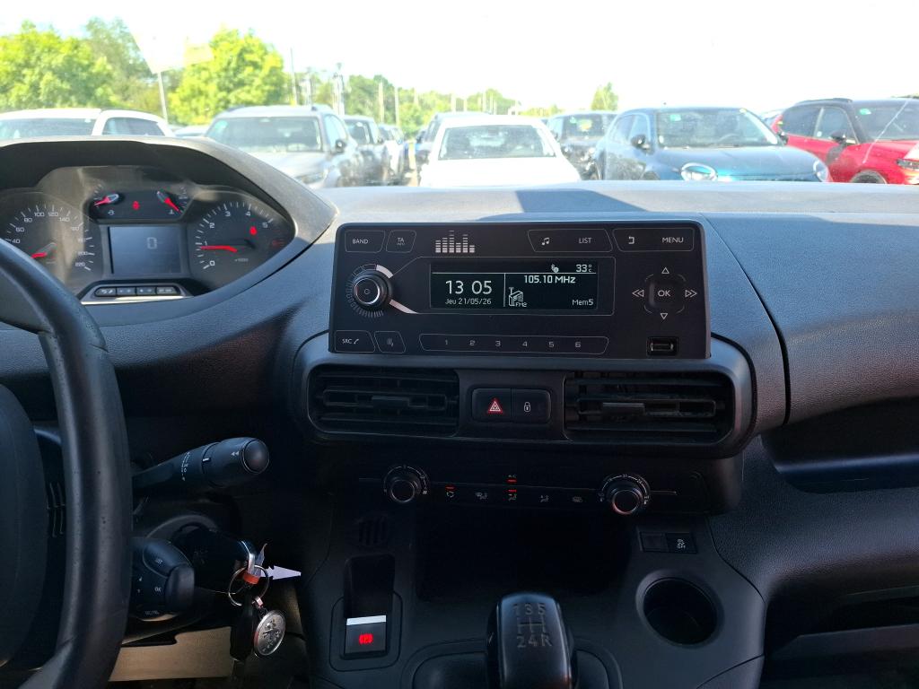 Peugeot PARTNER FOURGON STANDARD 650 KG BLUEHDI 100 S&S BVM5 PREMIUM 2021