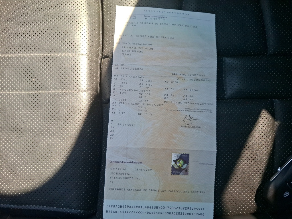 DS DS7 Crossback Hybride E-Tense 225 EAT8 Grand Chic 2021