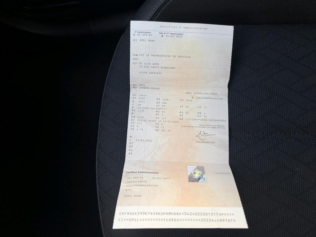 Opel Corsa 1.2 75 ch BVM5 Elegance Business 2022