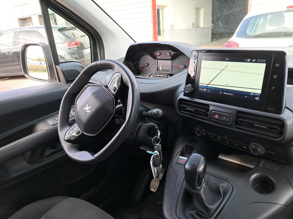 Peugeot PARTNER FOURGON STANDARD 650 KG BLUEHDI 100 S&S BVM5 ASPHALT 2020